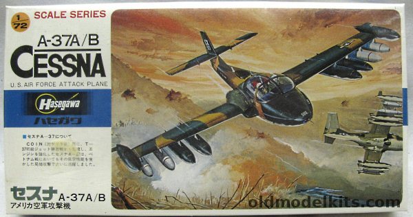 Hasegawa 1/72 Cessna A-37A  - USAF, B12 plastic model kit